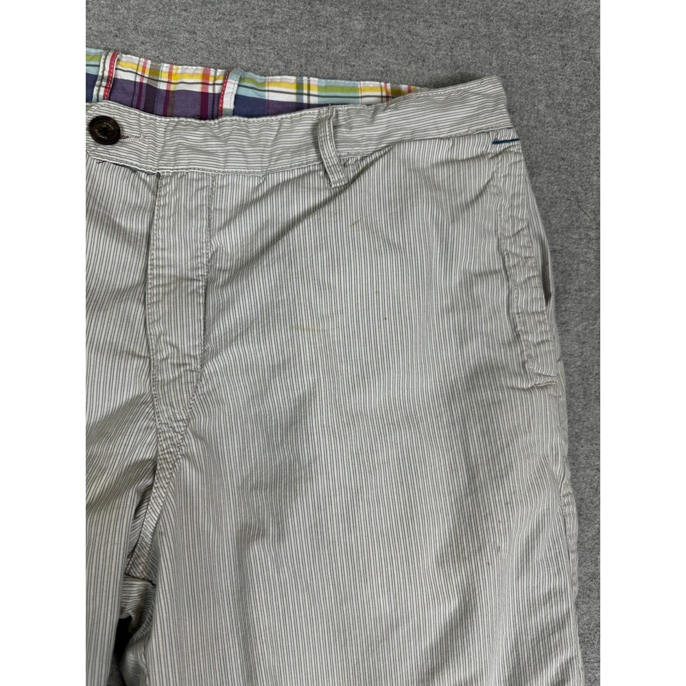 Tommy Bahama Reversible Shorts Mens 34 9" Inseam Multicolor Plaid Grey Stripe - Picture 13 of 14